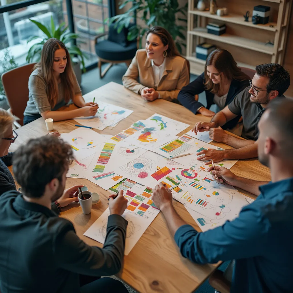 Sesión de brainstorming con el equipo